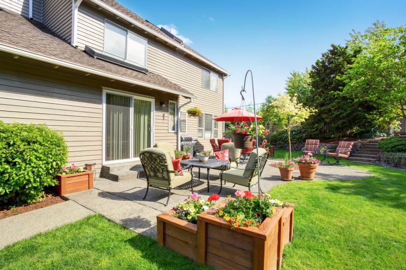 Stylish Concrete Patio